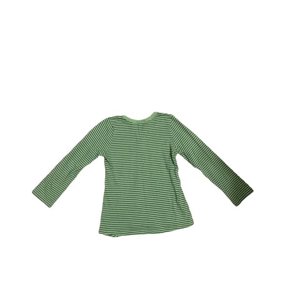Naartjie Green Striped Longsleeve Size 5 - Picture 3 of 3